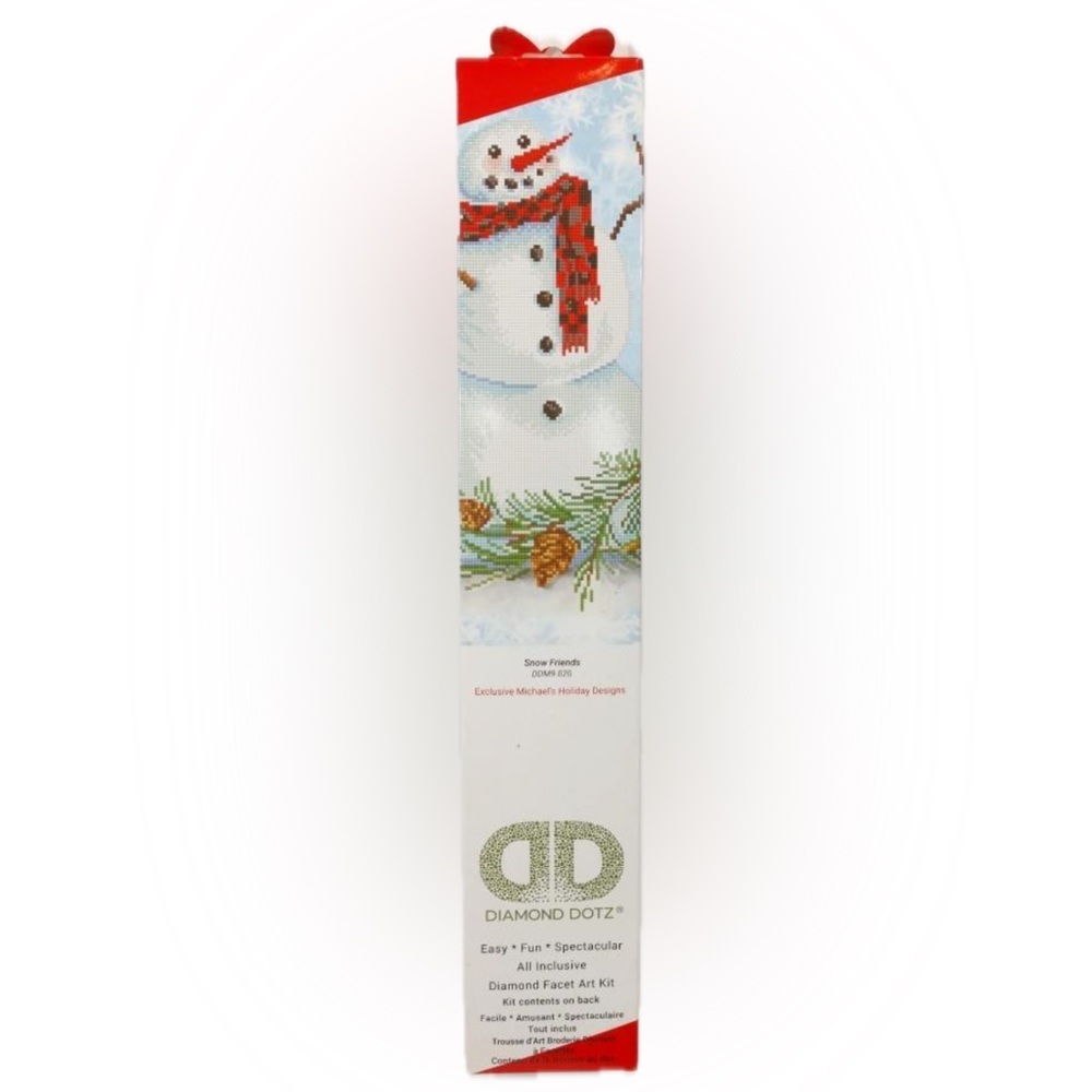 Diamond Dotz Snowman Holiday Painting Kit - Red & White